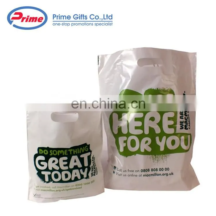 Customized Die Cut Bag Plastic Shopping Bag Make in China