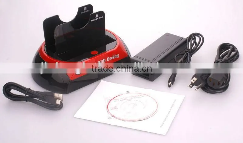 2013 popular 876 Multi-function/All in 1 HDD Docking(USB 2.0 for 2.5/3.5inch SATA/esata HDD Docking product)