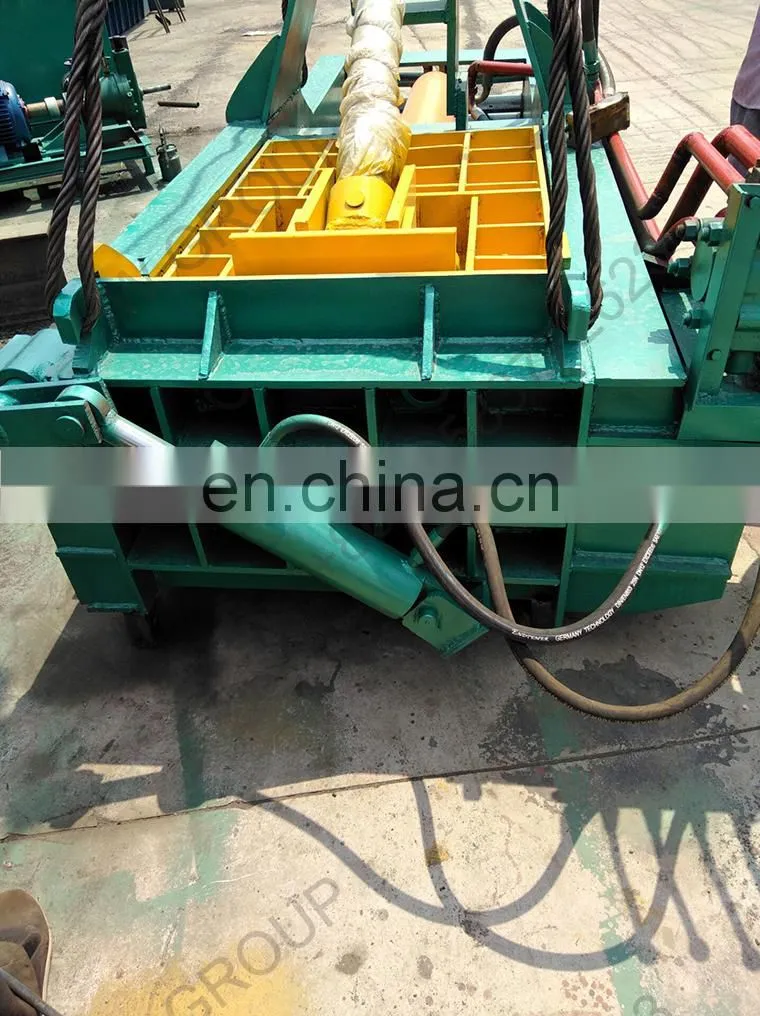 630KN horizontal used hydraulic baler aluminium cans automatic scrap metal press baler
