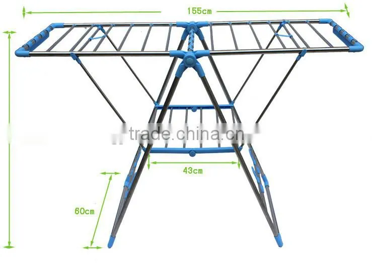 Folding clothes drying rack