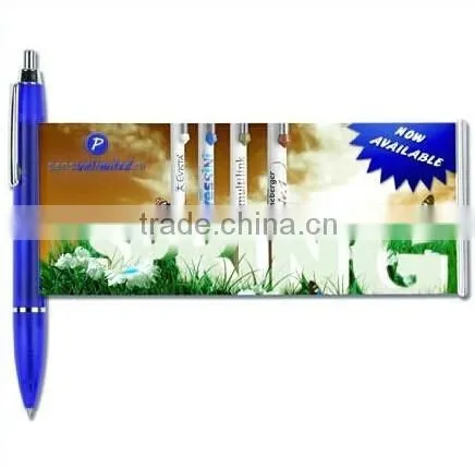 Cheap ad banner pen pull out banner pen