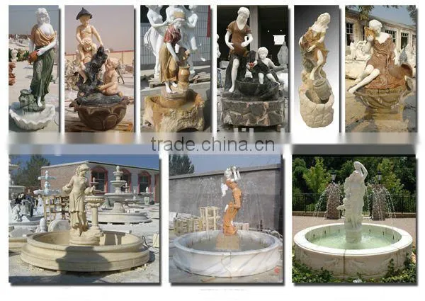 White Natural Marble Stone Garden Water Fountain