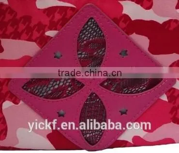 Pink Camouflage Polyester Ladies Women Messenger bag