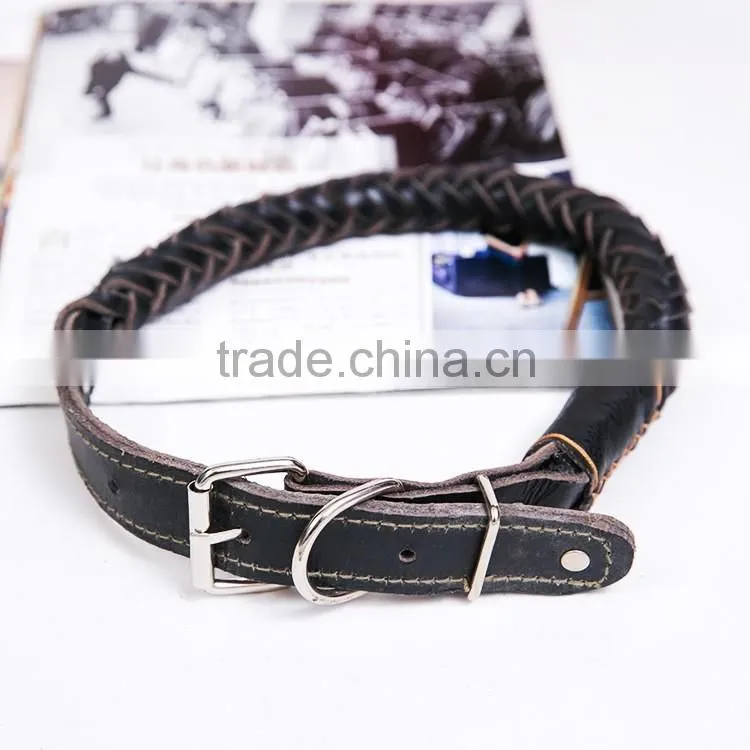 SImple Design personalized leather dog collar