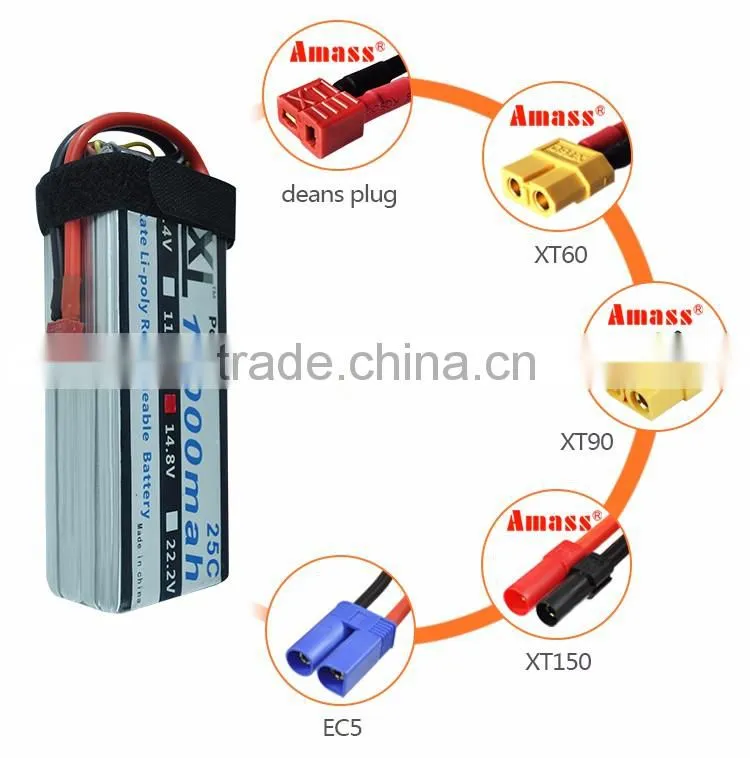 25C RC model airplane 10000mAh 14.8V RC Model lipo battery