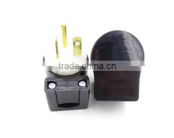 Super Tough Nylon Black-beige nema 5-15 plug/Right Angled NEMA 5-15P/Industrial Plug