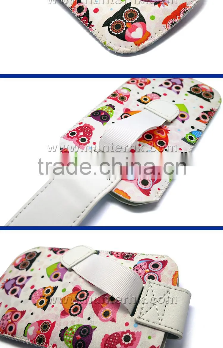 Owls Pattern PU Leather Pouch For Samsung Galaxy N9000