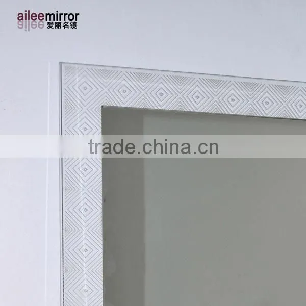 led clip light glass mirror interior or bathroom deocrative mirror