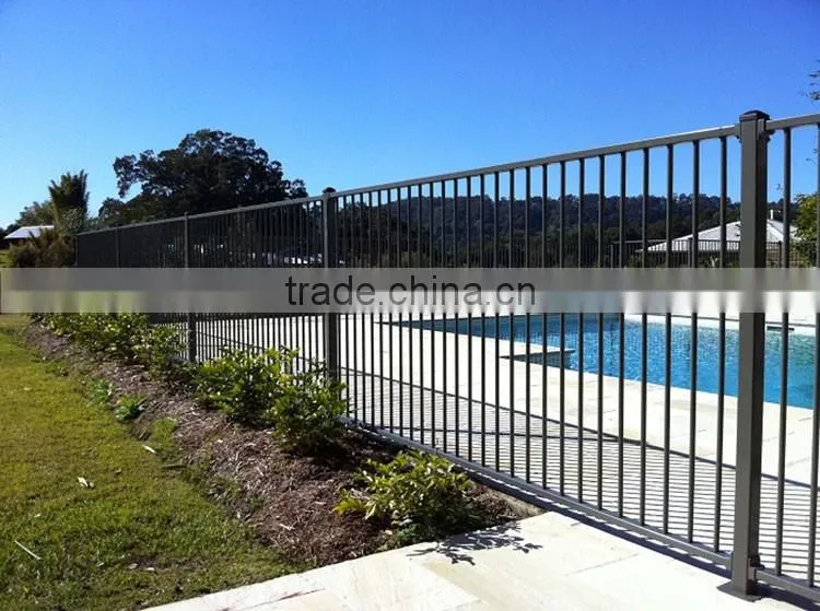 Steel decorative swimming pool safety fence