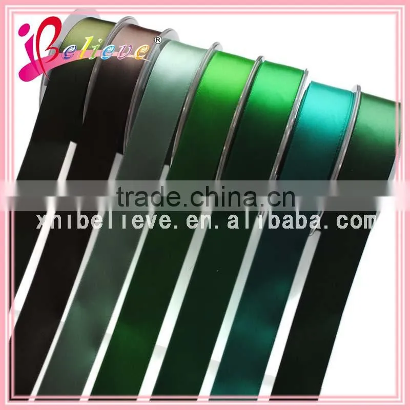 Made in China high quality smooth polyester satin ribbon solid color petersham ribbon