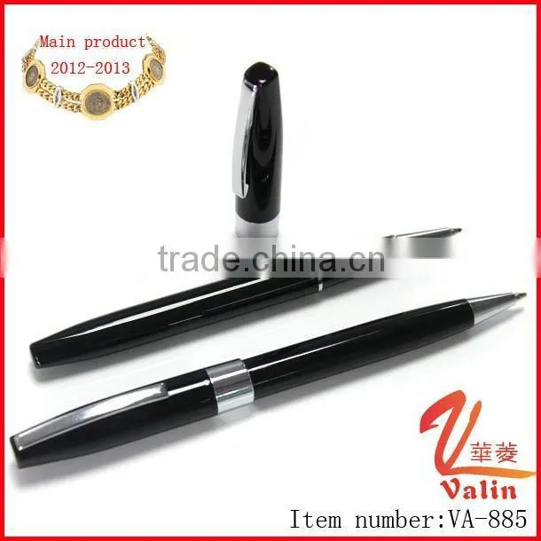 Fashion white corporate pens with logo