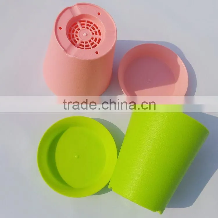 Plastic decorative balcony flower pots