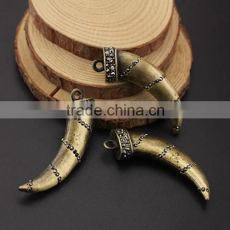 JF6950 Gold plated stainless steel bull pendant,metal ox pendant
