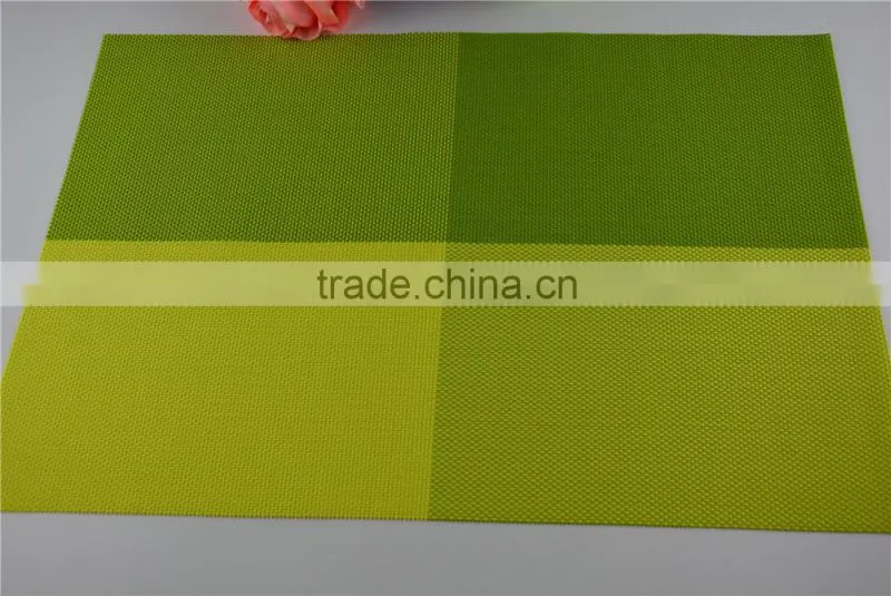 Bright Color shinny green table mats placemats for dining heat insulation kitchen placemat table decoration