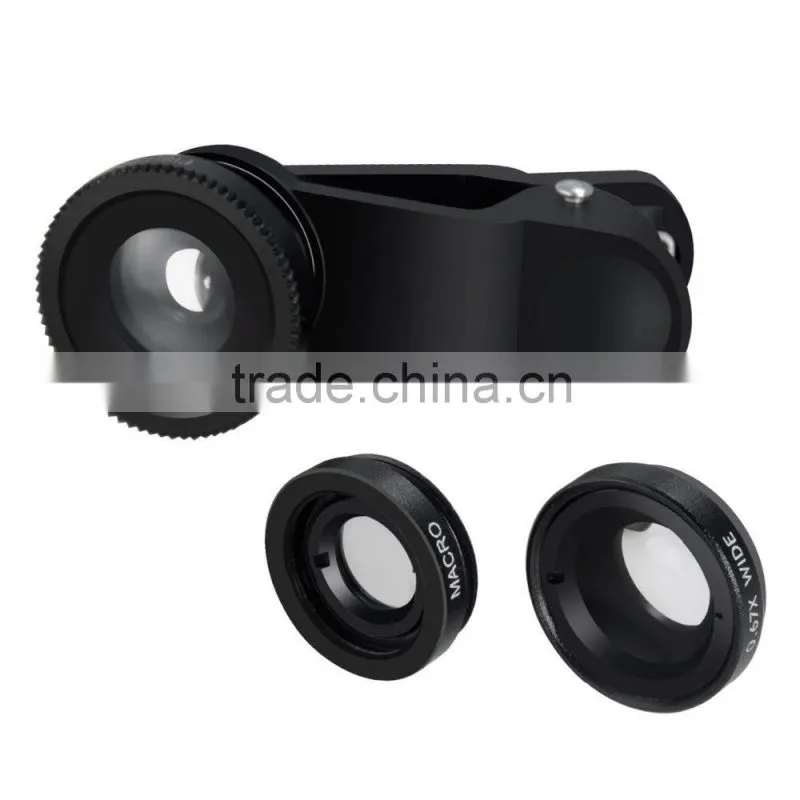Phone premium Fish Eye lens 3 in one lens