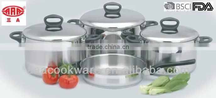 Induction Bottom Bakelite Handle 304 Stainless Steel Dutch Oven