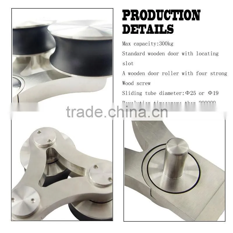 Modern Design of Sliding Wooden door double roller fittings for Office Use