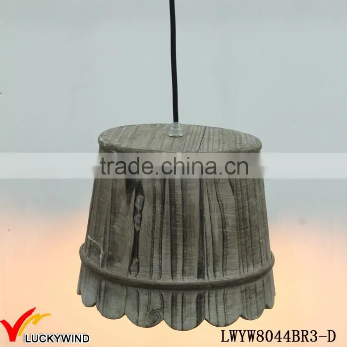 Stylish Handmade Antique Vintage Wood Pendant Lamp