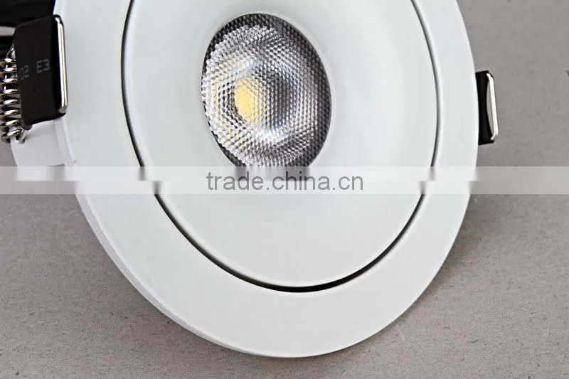 IP54 Super Quality High CRI Tiltable 7W Citizen LED Cob Recessed Downlight, Dimmable led downlight, LED Downlight