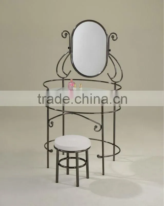 Classic Anitque Tempered Glass / Bed Room Set/ Mirrow