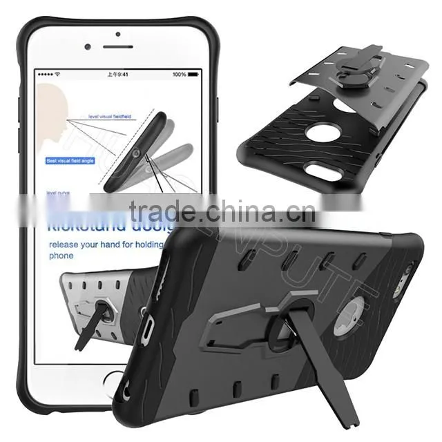 Breakingproof Sniper Mobile Case Stand Hybrid Phone Cover For Apple iPhone 6s Plus
