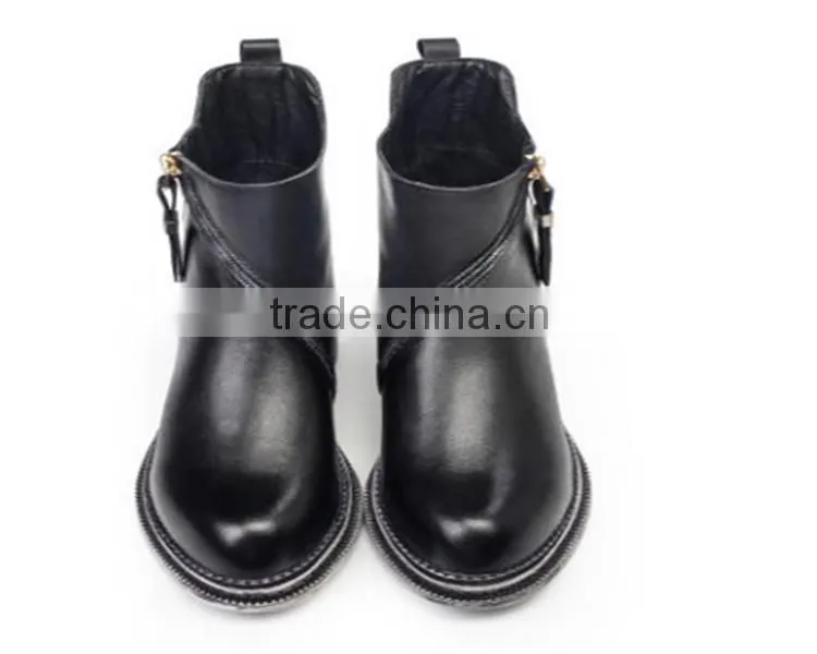 Hot selling boots women leather winter white boots for women with low price XT-DA0759