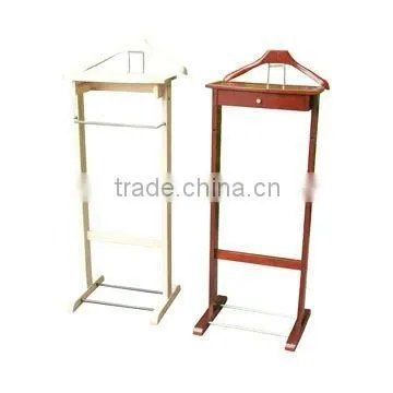 wooden valet stand