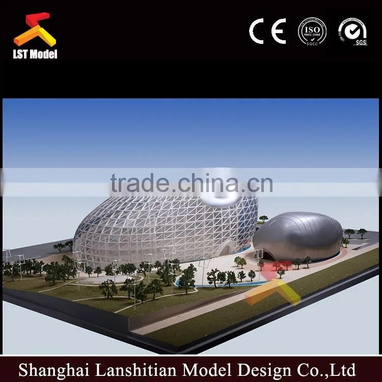Making all sorts of construction building model and landscape, lighting system