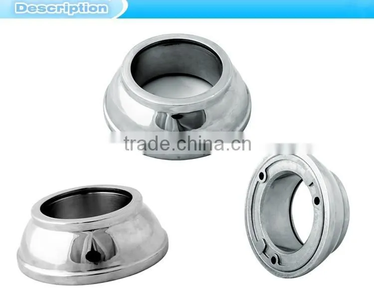 AISI304 or AISI316 handrail wall flange