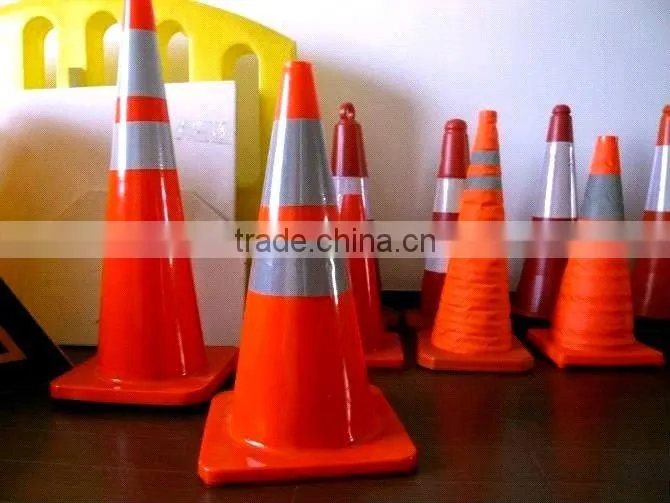 2015 hotsale flexible delineator/ reflective warning sign/ EVA spring post