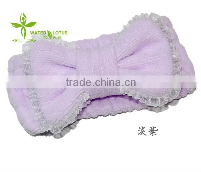 promotional beauty girls facial microfiber hair bands