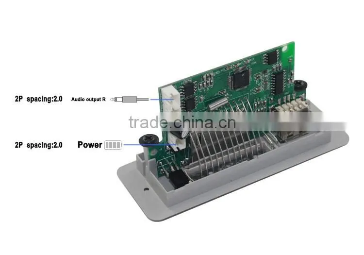 embedded mp3 audio player board usb card reader pcb