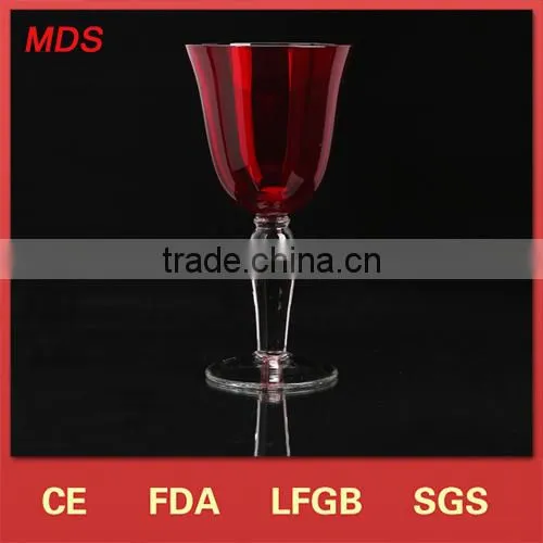 Glass drinkware thick stem crystal christmas wine glasses