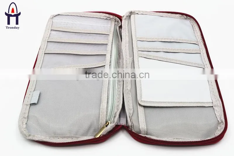 Factory direct price wholesale travel wallet red 600D tactical wallet