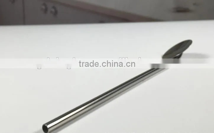 Bulk Price Stainless Steel Metal Drinking Straws with Spoon
