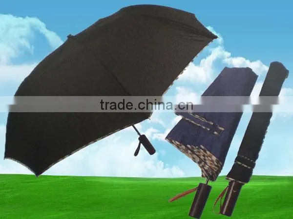 Promotional trendy wine bottle umbrella three fold