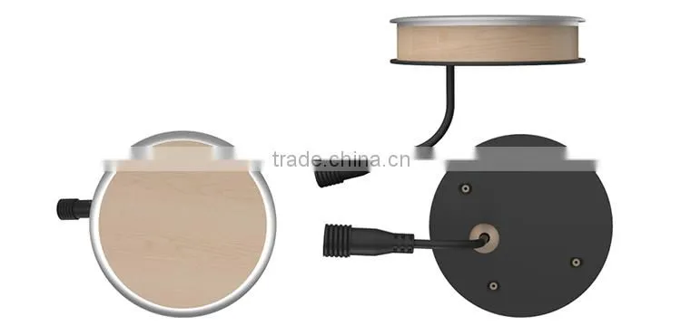 Wood qi wireless charger for furniture