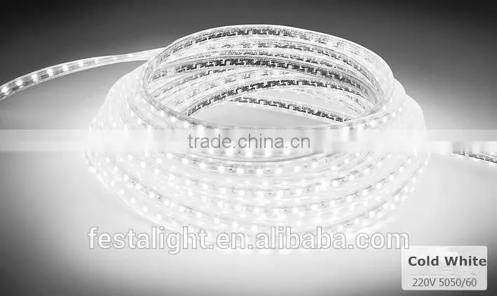 2016 new product China supplier led strip light 220V led strip RGB smd5050 ce rohs