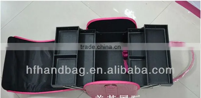 2013 newest high quality cosmetic train cases,lady's cometic bag