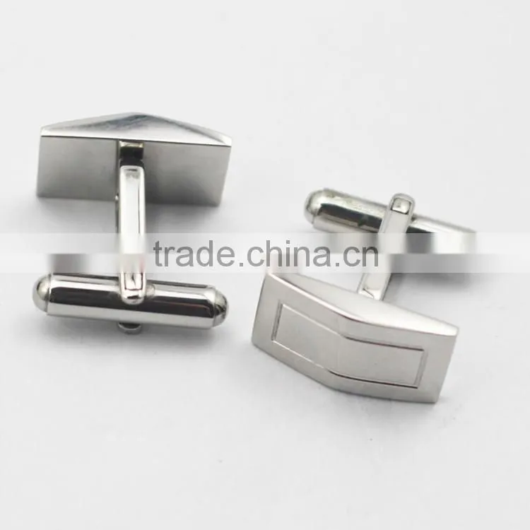 Unisex Hollow Striped Round Brass Shirt Cufflinks