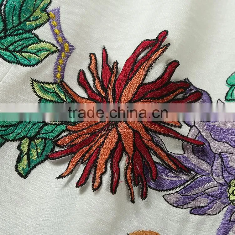 2015 Fashion Casual embroider summer short women dress