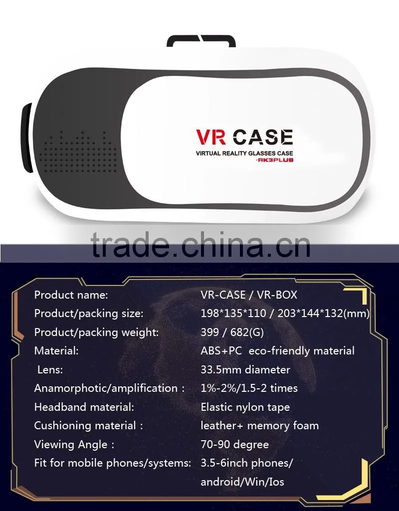 High Quality 3d VR Glasses Virtual Reality vr Box 3D Glasses