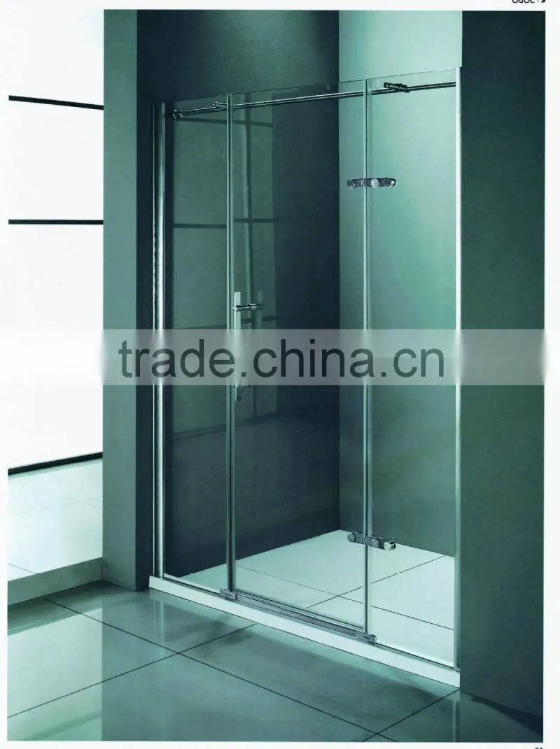 Extend Stainless Steel Rail Hinges Pivot Shower Glass Door Screens (KD3105)