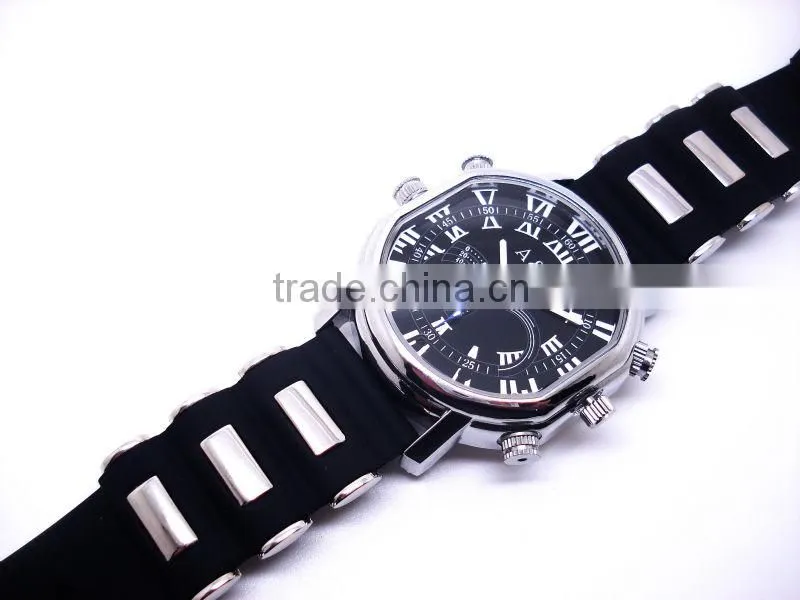Fashionable 4 in 1 watch cam 32gb recording watch, 720p mini dvr recording watch, voice recorder dvr watch Max 32gb JVE-3105G-9