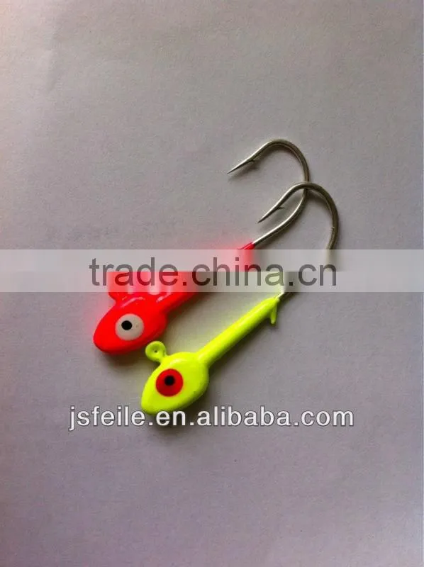 lead head jig it fishes hooks 90mm jig