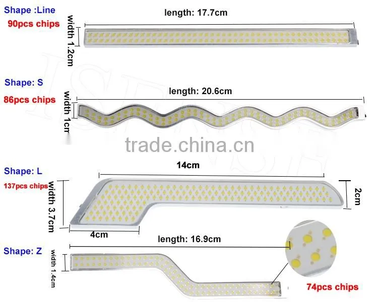 U shape 12v Led Outdoor Lighting waterproof light DRL