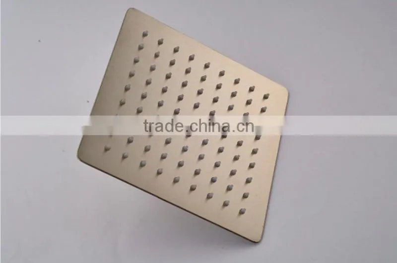 8inch Ultra Thin Brushed Nickel Ceiling Mounted Rain Shower Head Stainless Steel