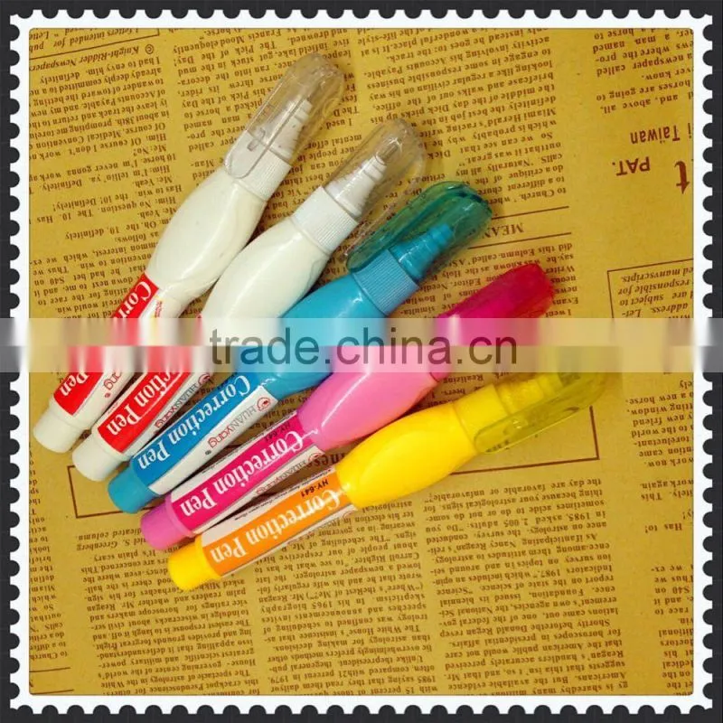 Colored correction tool hot correction pen quick dry liquid corrector HY641
