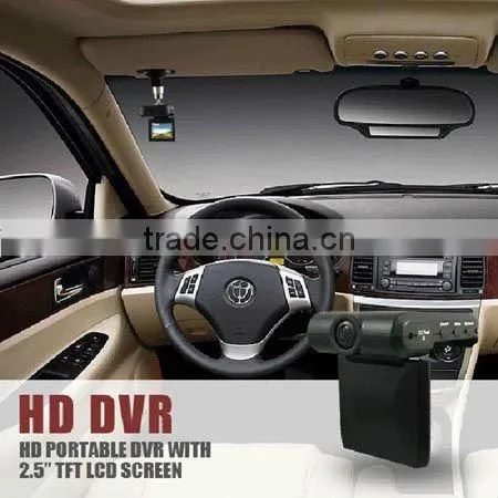 2.5 inch TFT HD 72 degree auto camera recording