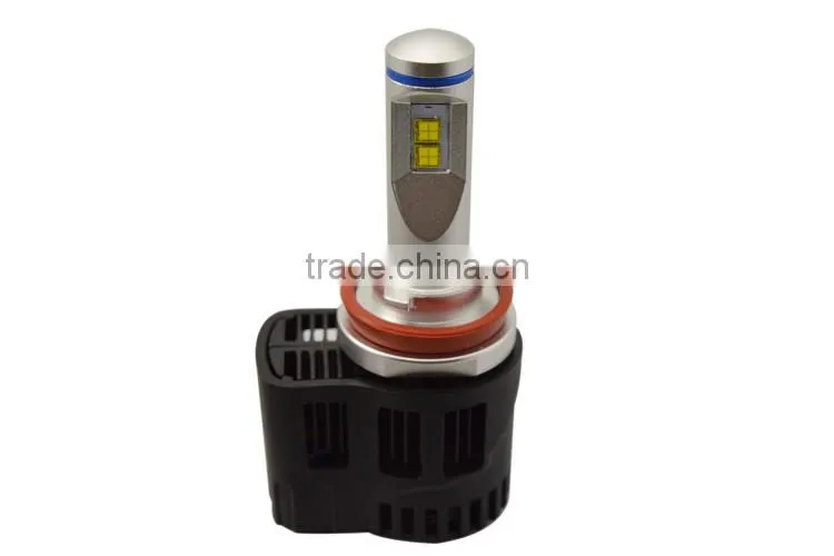 H8/H11 led high power 55w led headlight 11-30v DC low heat generation 5200lm led headlight